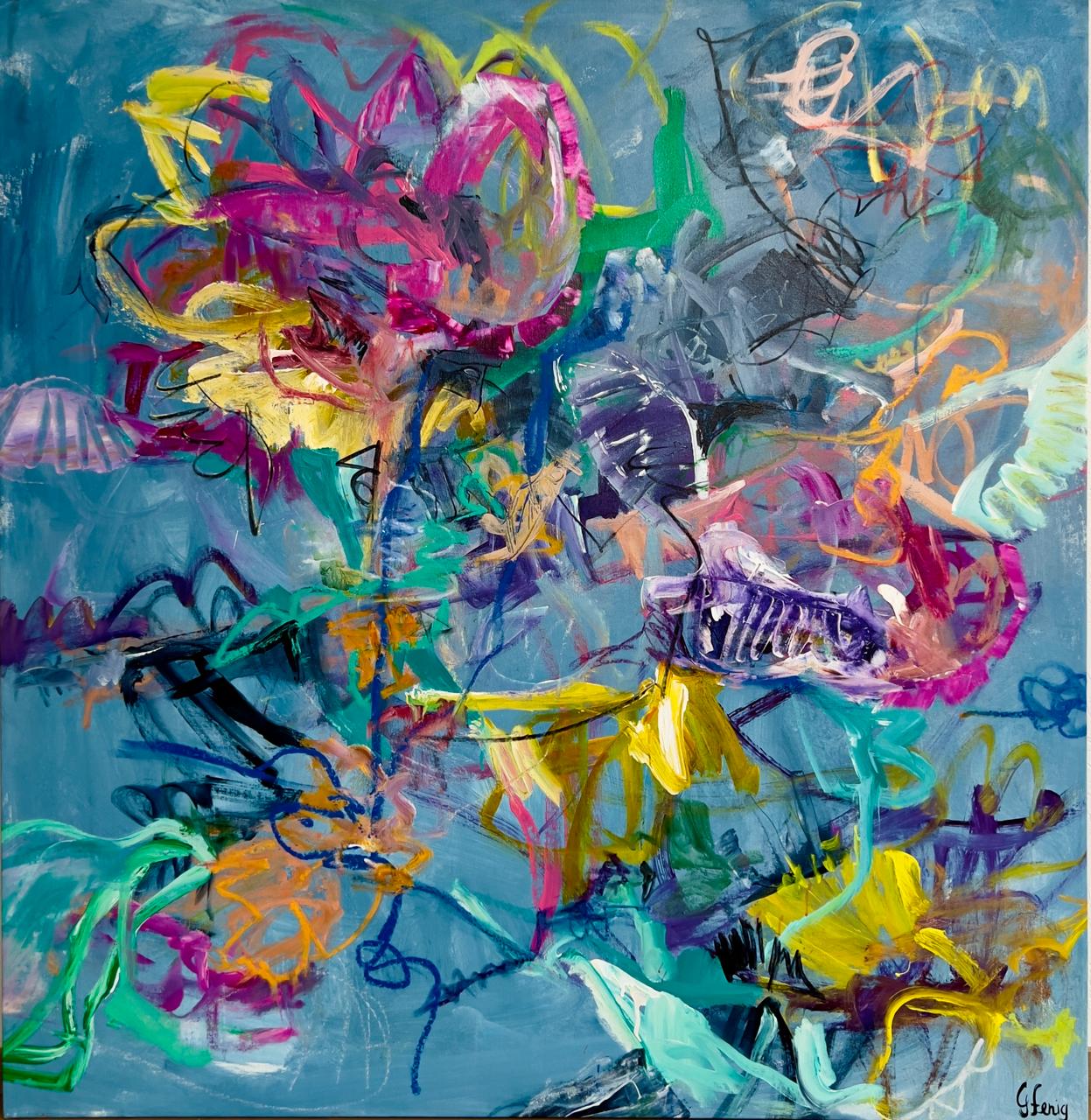 Flores en Azul